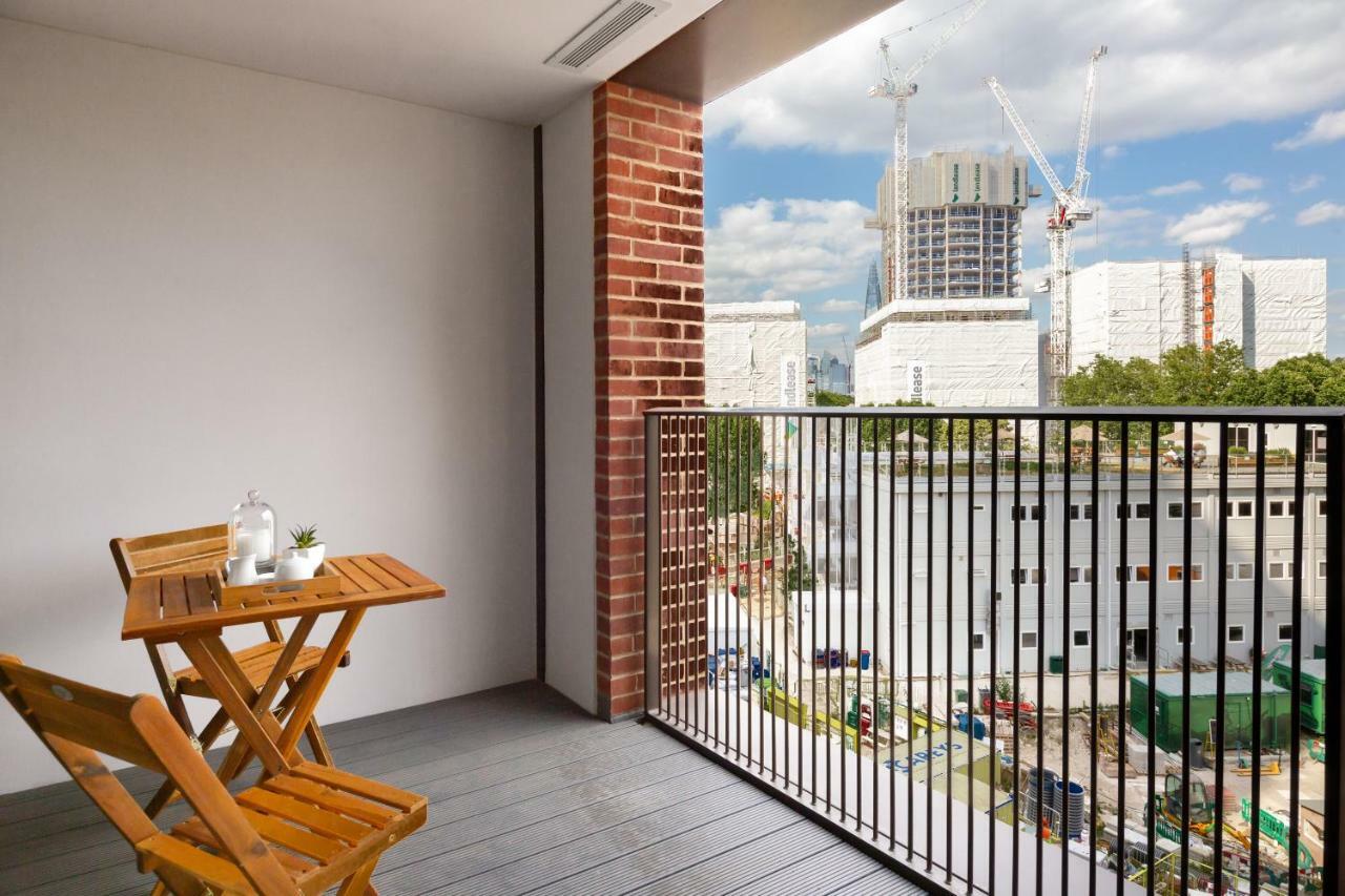 Two Bedroom Serviced Apartment With Balcony In Weymouth Building, Deacon Street Londra Exterior foto